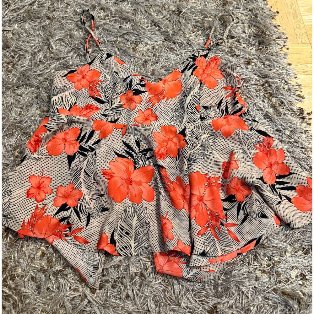 Forever 21 Floral Print Tank Top Size S